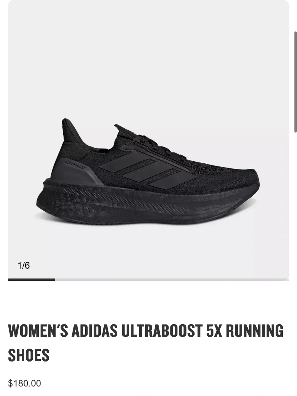 WOMEN'S ADIDAS ULTRABOOST 5X RUNNING SHOES